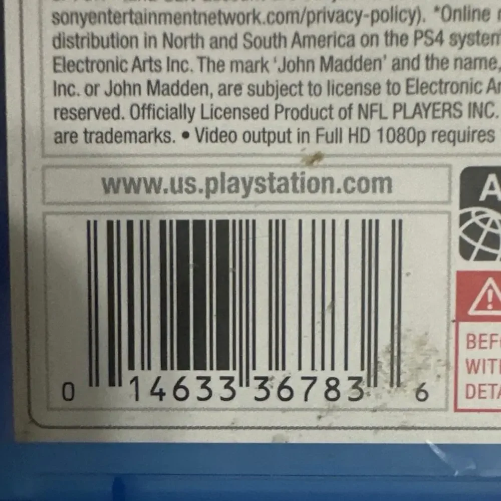 PS4 Video Game EA Sports Madden NFL 15 no manual.